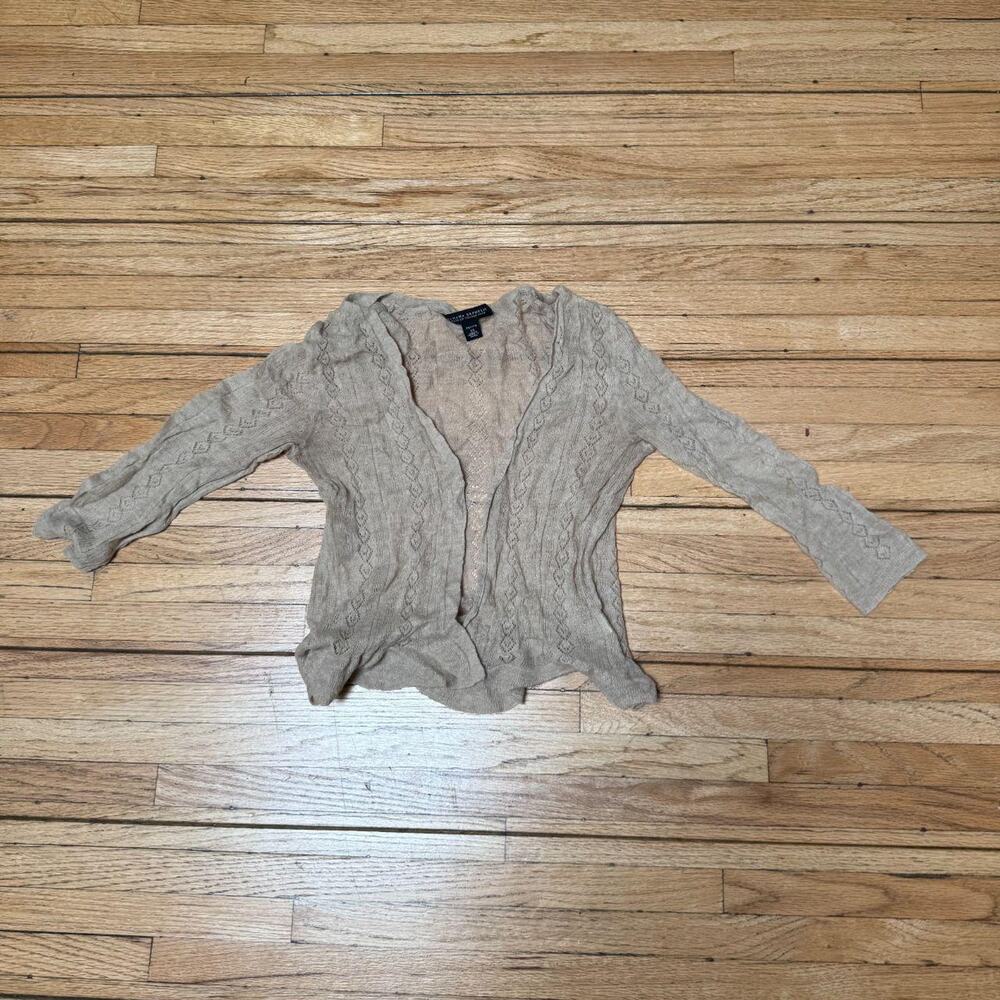 Banana Republic Italian Yarn Ruffle Cardigan — Petite XS